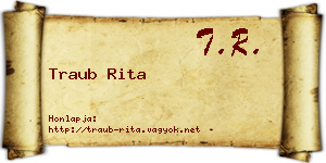 Traub Rita névjegykártya